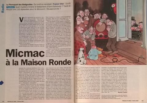 Jacques TARDI - Jacques TARDI - Tardi - Micmac à la Maison Ronde - illustration originale in Télérama n° 2456 - 8 au 14/02/1997