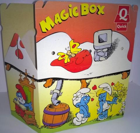 Peyo (Schlümpfe) - Werbung - PEYO - Schtroumpfs - Quick Magic Box - 1996 - emballage
