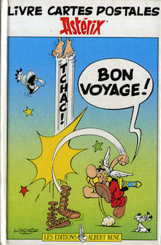 Uderzo (Asterix) - Cards, stationery - Albert UDERZO - Astérix - cartes postales - Bon voyage ! (petit livre) - 5 cartes sur 14 incluses