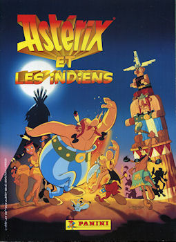 Uderzo (Astérix) - Images - Albert UDERZO - Astérix - Panini - 1995 - Astérix et les Indiens (album d'images) - incomplet