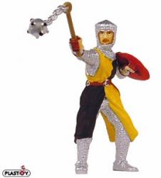 Plastoy figures - Knights N° 62005 - Chevalier fléau d'arme surcotte noire