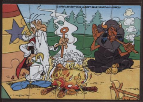 Uderzo (Asterix) - Kinder - Albert UDERZO - Astérix - Kinder 1997 (chez les Indiens) - Puzzle 1 - Panoramix