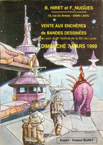Comics - Reference Books -  - Rougé - Laval 07/03/1999 - catalogue vente aux enchères de bande dessinée