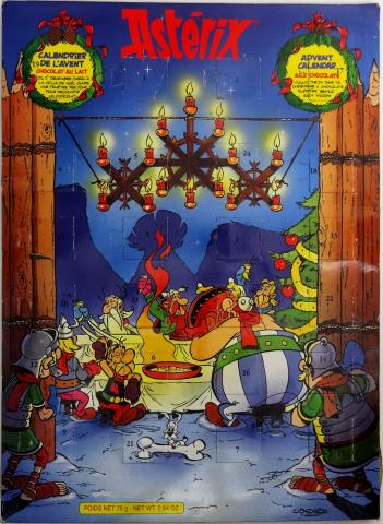 Uderzo (Asterix) - Advertising - Albert UDERZO - Astérix - calendrier de l'Avent chocolat au lait - 8102044 - Le banquet de Noël