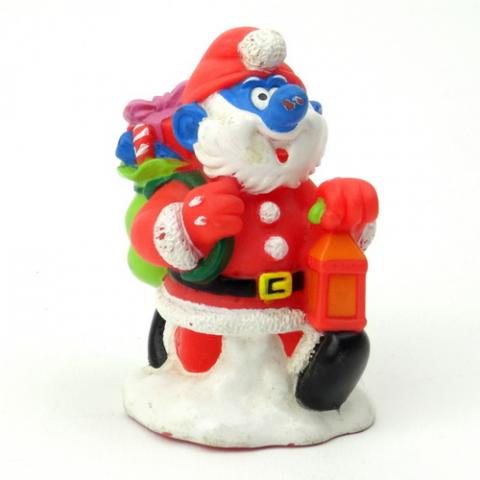 Peyo (Smurfs) - Advertising - PEYO - Schtroumpfs - Fizzy/Bip - Bouchon de tube de bonbons - Grand Schtroumpf Père Noël - 8,5 cm