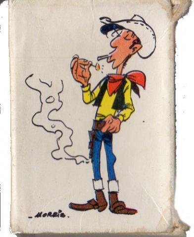 Morris (Lucky Luke) - Advertising - MORRIS - Lucky Luke - Seita/Dargaud - boîte d'allumettes - Lucky Luke fumant