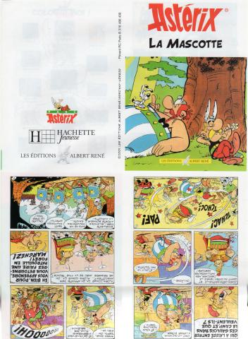 Uderzo (Asterix) - Various documents & objects - Albert UDERZO - Astérix - La Mascotte - mini BD distribuée dans les classes de CM1 avec le kit pédagogique Élève Astérix au tableau !