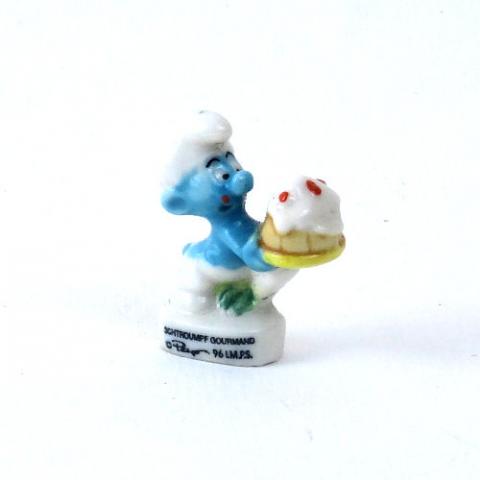 Peyo (Smurfs) - Advertising - PEYO - Schtroumpfs - fèves - 1996 - Schtroumpf gourmand