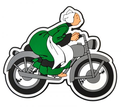 Plastoy figures - Becassine N° 70202 - Magnet - Bécassine on a Motorbike