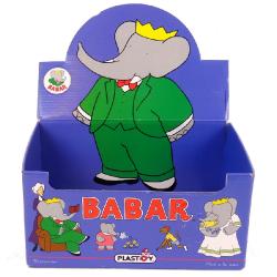 BABAR - Jean de BRUNHOFF - Babar - Plastoy - boîte présentoir carton vide pour présentation de la collection de figurines