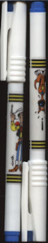 Bande Dessinée - Morris (Lucky Luke) - Publicité - MORRIS - Lucky Luke et Rantanplan - stylo feutre bleu