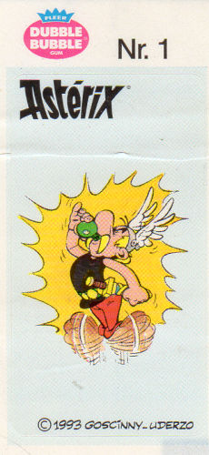 Astérix - Fleer - Dubble Bubble Gum - 1993 - Sticker - Nr. 1 - Astérix potion