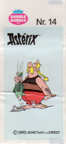 Astérix - Fleer - Dubble Bubble Gum - 1993 - Sticker - Nr. 14 - Ordralfabétix