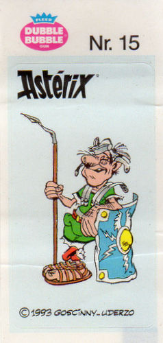 Astérix - Fleer - Dubble Bubble Gum - 1993 - Sticker - Nr. 15 - Légionnaire amoché