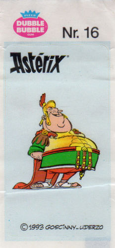 Astérix - Fleer - Dubble Bubble Gum - 1993 - Sticker - Nr. 16 - Centurion