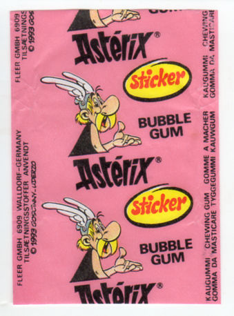 Astérix - Fleer - Dubble Bubble Gum - Sticker - emballage individuel