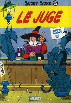 Bande Dessinée - Morris (Lucky Luke) - Publicité n° 13 - MORRIS - Morris - Lucky Luke - Total - Le Juge - album promotionnel