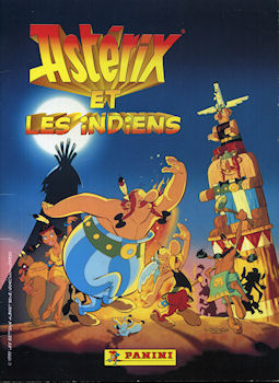 Bande Dessinée - Uderzo (Astérix) - Images - Albert UDERZO - Astérix - Panini - 1995 - Astérix et les Indiens (album d'images) - quasi-complet