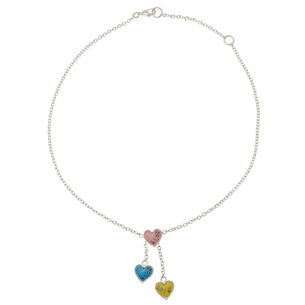 Pixi bijoux - Barbapapà - Cuori di colore argenteo collana