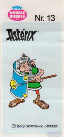 Bande Dessinée - Uderzo (Astérix) - Publicité - Albert UDERZO - Astérix - Fleer - Dubble Bubble Gum - 1993 - Sticker - Nr. 13 - Légionnaire pilum bouclier