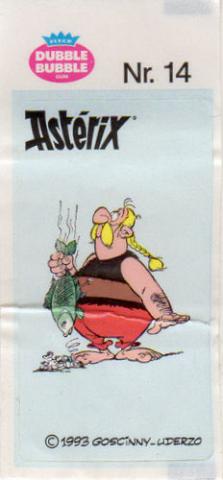 Bande Dessinée - Uderzo (Astérix) - Publicité - Albert UDERZO - Astérix - Fleer - Dubble Bubble Gum - 1993 - Sticker - Nr. 14 - Ordralfabétix