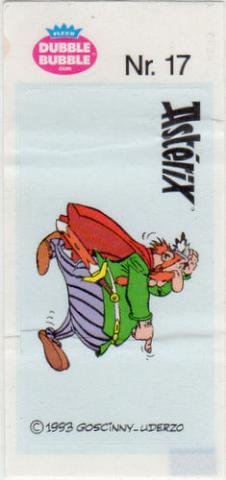 Bande Dessinée - Uderzo (Astérix) - Publicité - Albert UDERZO - Astérix - Fleer - Dubble Bubble Gum - 1993 - Sticker - Nr. 17 - Abraracourcix