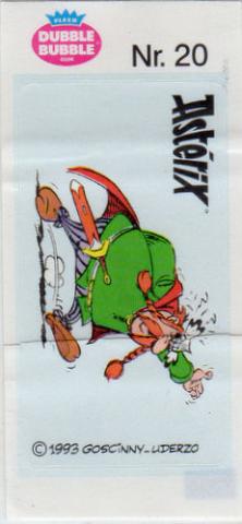 Bande Dessinée - Uderzo (Astérix) - Publicité - Albert UDERZO - Astérix - Fleer - Dubble Bubble Gum - 1993 - Sticker - Nr. 20 - Abraracourcix