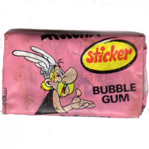 Bande Dessinée - Uderzo (Astérix) - Publicité - Albert UDERZO - Astérix - Fleer - Bubble Gum Astérix sticker