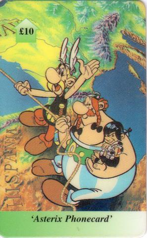 Bande Dessinée - Uderzo (Astérix) - Publicité - Albert UDERZO - Astérix - ppsltd - Asterix 0800 10 £ phonecard - Astérix en Hispanie