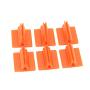 Portapacchi o portacarte con clip 17 x 19 x 10 mm Colore : Arancione