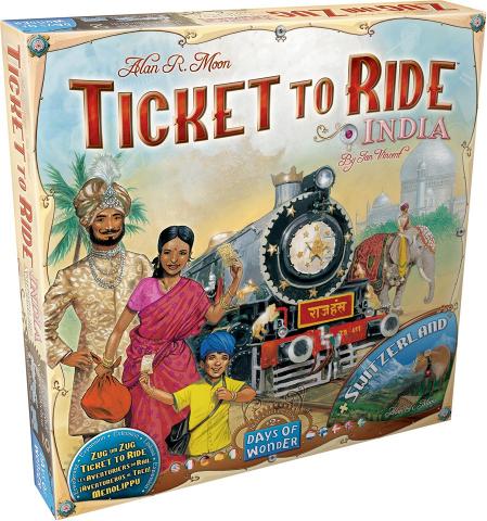 Days of Wonder - Ticket to Ride - 10 - India/Zwitserland (Uitbreiding)