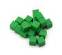 Houten blokjes 0,8 cm 8 x 8 x 8 mm - Set van 20 Kleur : Groen